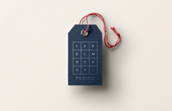 Grid Pattern Product And Clothing Tag