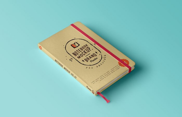 Hardcover Notebook Design And Mockup