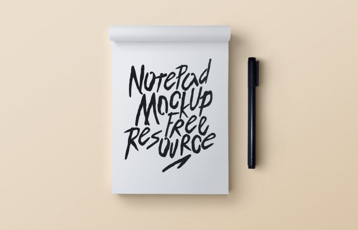 Clean And Simple Notepad And Pen